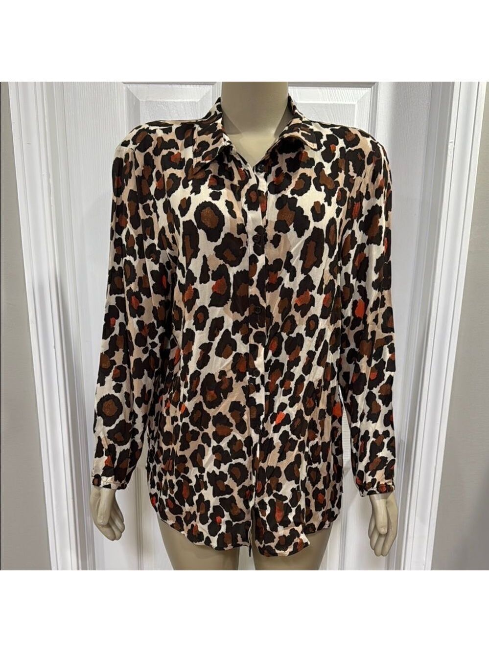 RABE LEOPARD PRINT BLOUSE